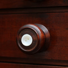 Load image into Gallery viewer, English Biedermeier Mahogany Secretaire Chest with Mother-of-Pearl Detail. B12650