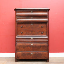 Load image into Gallery viewer, English Biedermeier Mahogany Secretaire Chest with Mother-of-Pearl Detail. B12650