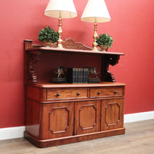 Load image into Gallery viewer, x SOLD Antique English Mahogany Sideboard or Servery with Drawer and Cupboard Storage. B12359