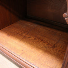 Load image into Gallery viewer, English Oak Sideboard with Carved Greenman Detail and Art Nouveau Handles. B12660