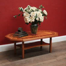 Load image into Gallery viewer, Mid-Century Australian Specimen Timbers Coffee Table with a Tier to the Base. B12362