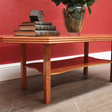 Load image into Gallery viewer, Mid-Century Australian Specimen Timbers Coffee Table with a Tier to the Base. B12362