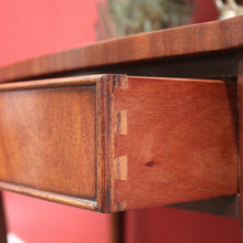 Load image into Gallery viewer, x SOLD 1940s English Mahogany Two Drawer Hall Table or Lamp Side Table. B12361