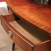 Load image into Gallery viewer, x SOLD 1940s English Mahogany Two Drawer Hall Table or Lamp Side Table. B12361