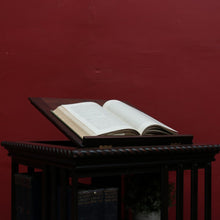 Load image into Gallery viewer, x SOLD Antique English Revolving Bookcase with Cast Iron Base and Lifting Bookrest. B12696
