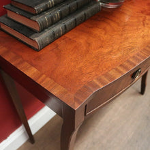 Load image into Gallery viewer, x SOLD 1940s English Mahogany Two Drawer Hall Table or Lamp Side Table. B12361