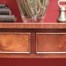 Load image into Gallery viewer, x SOLD 1940s English Mahogany Two Drawer Hall Table or Lamp Side Table. B12361