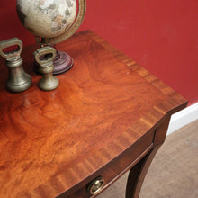 Load image into Gallery viewer, x SOLD 1940s English Mahogany Two Drawer Hall Table or Lamp Side Table. B12361