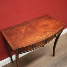 Load image into Gallery viewer, x SOLD 1940s English Mahogany Two Drawer Hall Table or Lamp Side Table. B12361