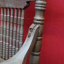 Load image into Gallery viewer, Antique English Painted Hall Chair in Sage Green and Duck Egg Blue. B13077