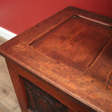 Load image into Gallery viewer, x SOLD Antique French Oak Blanket Box, Toy or Storage Chest / Trunk. Original Lock - a Key. B12371