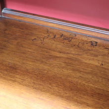 Load image into Gallery viewer, Antique English Walnut Sideboard with Panelled Doors and Brass Fittings. B12682