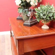 Load image into Gallery viewer, Antique Australian Cedar Servery or Dumb Waiter with Drawers and Cupboard. B12653