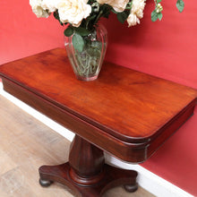 Load image into Gallery viewer, Antique English Mahogany Fold Over Tea Table Games Table or Parlour Table. B13050