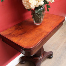 Load image into Gallery viewer, Antique English Mahogany Fold Over Tea Table Games Table or Parlour Table. B13050