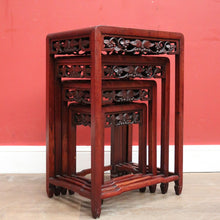 Load image into Gallery viewer, x SOLD Nesting Tables, A Set of 4 Chinese Rosewood Stackable Lam or Side Tables. B12332