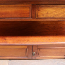 Load image into Gallery viewer, Antique Australian Cedar Servery or Dumb Waiter with Drawers and Cupboard. B12653
