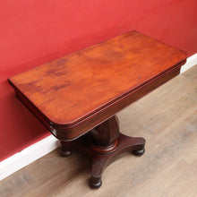 Load image into Gallery viewer, Antique English Mahogany Fold Over Tea Table Games Table or Parlour Table. B13050