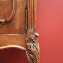 Load image into Gallery viewer, x SOLD Antique French Walnut Bedside Cabinet or Lamp Side Table, Marble Lined. B12350