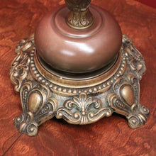 Load image into Gallery viewer, x SOLD Antique French Brass and Copper Six-Branch Candelabra, Glass Lustre Drops. B12369