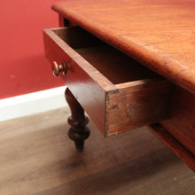 Load image into Gallery viewer, x SOLD Antique Australian Cedar Refectory Dining or Kitchen Table with a Drawer to Each End. B12374
