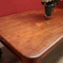 Load image into Gallery viewer, x SOLD Antique Australian Cedar Refectory Dining or Kitchen Table with a Drawer to Each End. B12374