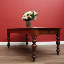 Load image into Gallery viewer, x SOLD Antique Australian Cedar Refectory Dining or Kitchen Table with a Drawer to Each End. B12374