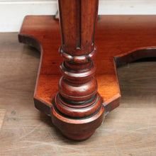 Load image into Gallery viewer, x SOLD Antique English Mahogany and Green Leather Desk or Hall Table Console Table. B12351