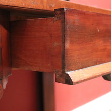 Load image into Gallery viewer, x SOLD Antique English Mahogany and Green Leather Desk or Hall Table Console Table. B12351