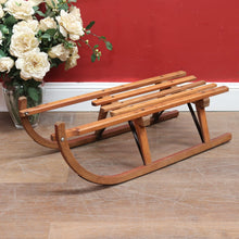 Load image into Gallery viewer, x SOLD - Vintage German Timber Child’s Sleigh by Davos Germina Marked Made in GDR. 12667