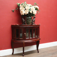 Load image into Gallery viewer, x SOLD Vintage Drinks Cabinet with Glass Panels and A Lift of Tray with Brass Handles. B12356