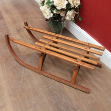 Load image into Gallery viewer, x SOLD - Vintage German Timber Child’s Sleigh by Davos Germina Marked Made in GDR. 12667