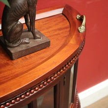 Load image into Gallery viewer, x SOLD Vintage Drinks Cabinet with Glass Panels and A Lift of Tray with Brass Handles. B12356