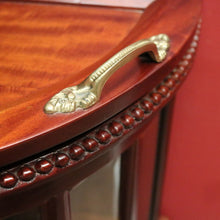 Load image into Gallery viewer, x SOLD Vintage Drinks Cabinet with Glass Panels and A Lift of Tray with Brass Handles. B12356