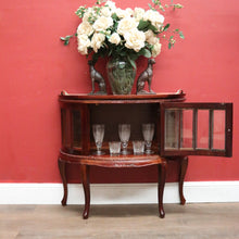 Load image into Gallery viewer, x SOLD Vintage Drinks Cabinet with Glass Panels and A Lift of Tray with Brass Handles. B12356