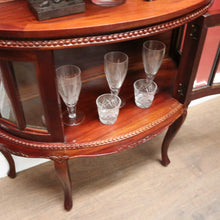 Load image into Gallery viewer, x SOLD Vintage Drinks Cabinet with Glass Panels and A Lift of Tray with Brass Handles. B12356