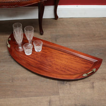 Load image into Gallery viewer, x SOLD Vintage Drinks Cabinet with Glass Panels and A Lift of Tray with Brass Handles. B12356