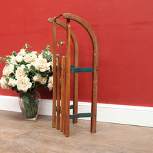 Load image into Gallery viewer, Vintage German Timber Child’s Sleigh by Davos Germina Marked Made in GDR. 12666