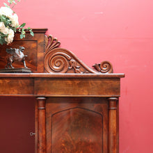 Load image into Gallery viewer, Antique English Mahogany and Flame Mahogany Twin Pedestal Sideboard. B12694
