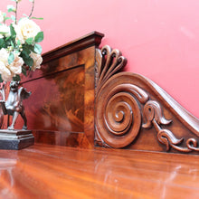 Load image into Gallery viewer, Antique English Mahogany and Flame Mahogany Twin Pedestal Sideboard. B12694