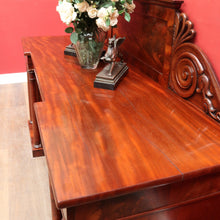 Load image into Gallery viewer, Antique English Mahogany and Flame Mahogany Twin Pedestal Sideboard. B12694
