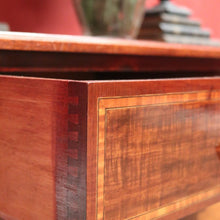 Load image into Gallery viewer, x SOLD Antique English Mahogany Low Chest of Drawers or Three Drawer Cabinet. B12378
