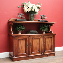 Load image into Gallery viewer, x SOLD Antique English Sideboard or Dumb Waiter / Servery in Mahogany with Cupboard Storage. B12377