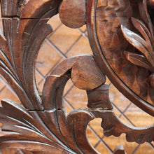 Load image into Gallery viewer, French Walnut Easel-Form Canterbury with Lyre Motif and Carved Details. B11319