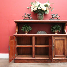 Load image into Gallery viewer, x SOLD Antique English Sideboard or Dumb Waiter / Servery in Mahogany with Cupboard Storage. B12377