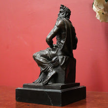 Load image into Gallery viewer, Antique Marble and Bronze - Michael Angelo's depiction of Mosses, Tables of Law. B12381