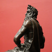 Load image into Gallery viewer, Antique Marble and Bronze - Michael Angelo's depiction of Mosses, Tables of Law. B12381