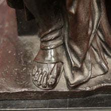 Load image into Gallery viewer, Antique Marble and Bronze - Michael Angelo's depiction of Mosses, Tables of Law. B12381