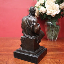 Load image into Gallery viewer, Antique Marble and Bronze - Michael Angelo's depiction of Mosses, Tables of Law. B12381