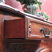 Load image into Gallery viewer, Antique French Oak Sideboard with Three Drawers Two Door Cupboard B13086